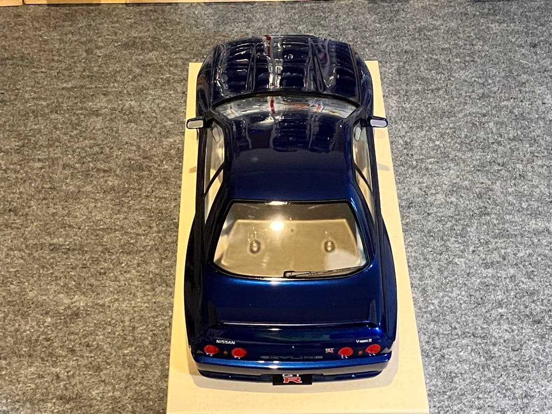 タミヤ ラジコン 日産スカイラインGT-R 塗装済 スペアボディR32ダークメタ