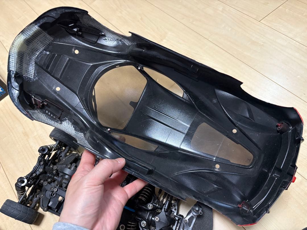 Tamiya LaFerrari ラフェラーリTB-04ボディ補修ありプロポ付き