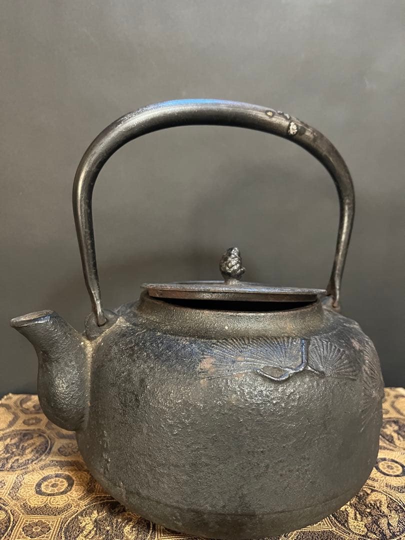 鉄瓶 茶道具 南部鉄器 アンティーク 湯沸かし 金属工芸 煎茶道具 茶器 鉄器