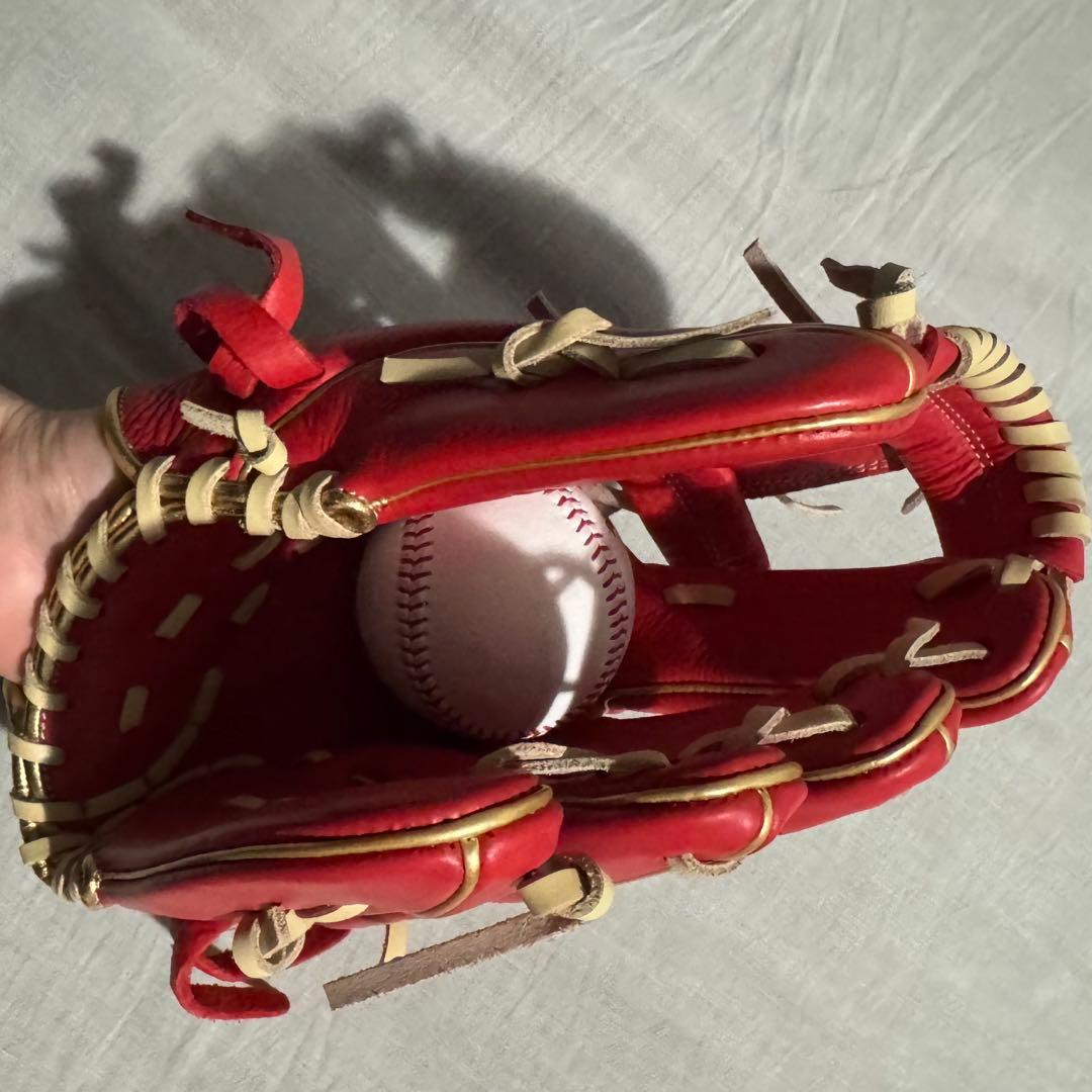 ローリングス　内野オールラウンド　軟式　グラブ　グローブ　赤　スカーレット