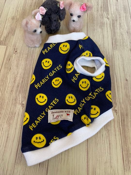 犬服  タンクトップ(Ｓ)  ꒡̈⃝Lily꒡̈⃝ハンドメイド  在庫処分品