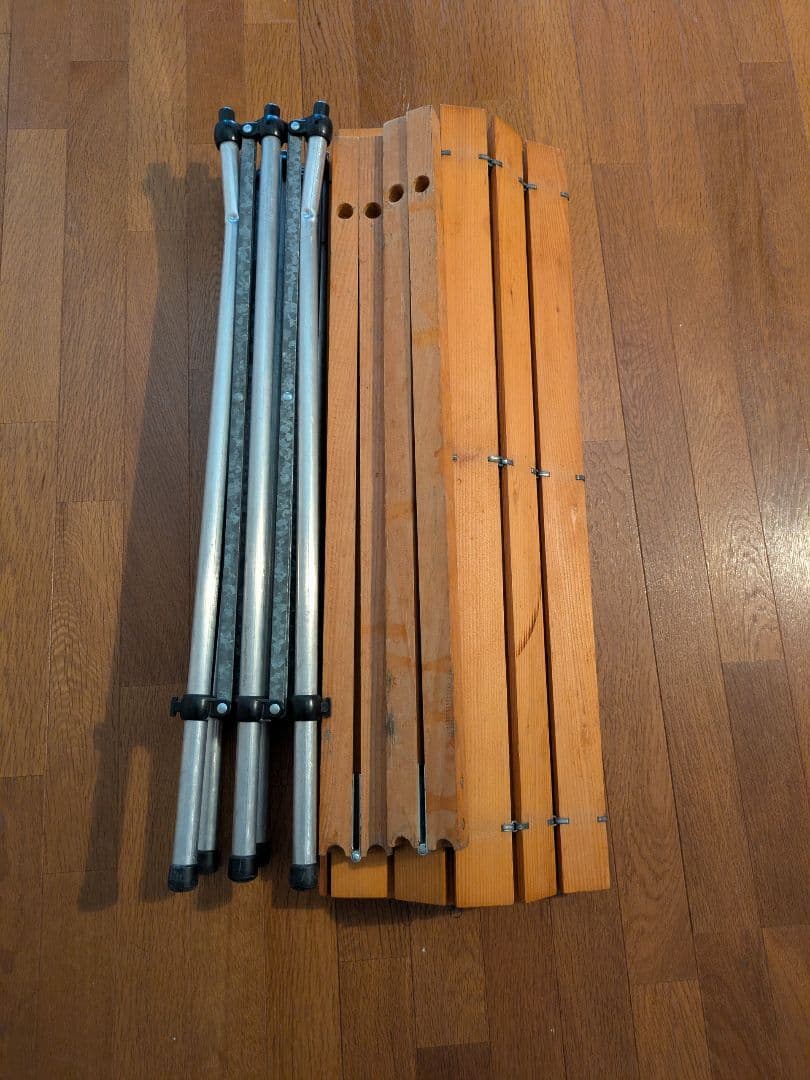 フランス製 Lallemand ラレマンド ウッドロールトップテーブル 廃盤品
