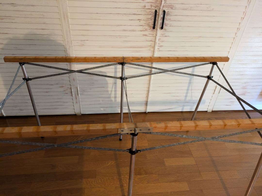 フランス製 Lallemand ラレマンド ウッドロールトップテーブル 廃盤品