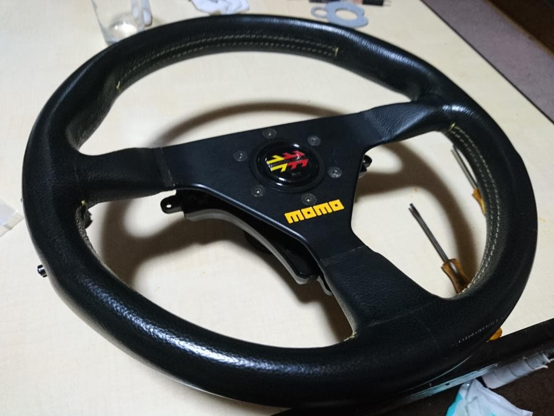 スラマス T500RS専用 実車ステアリング装着アダプタ 全ボタン可！
