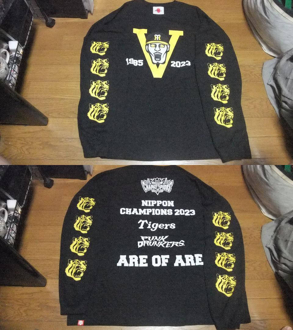 パンクドランカーズ XL 阪神タイガース 未使用 Tシャツ 日本一 優勝 黒長袖