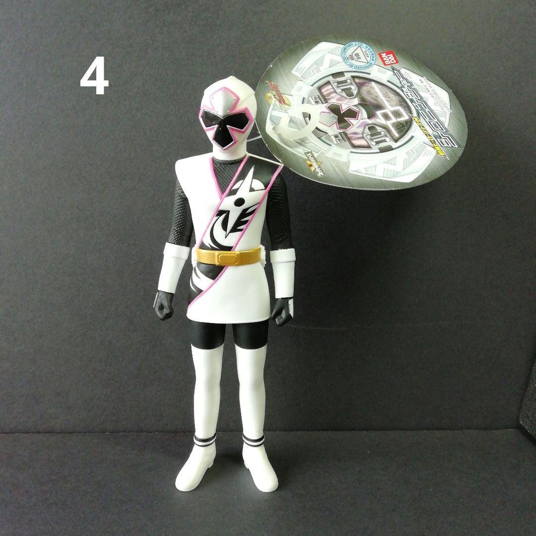 戦隊ヒーロー　シロニンジャー ソフビ 手裏剣戦隊ニンニンジャー　タグ付き