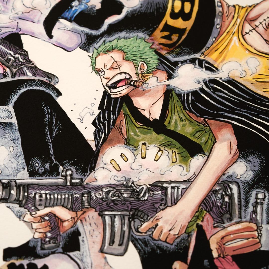 週末限定値下げ【複製原画】ONE PIECE マンガアート ATTACK!!