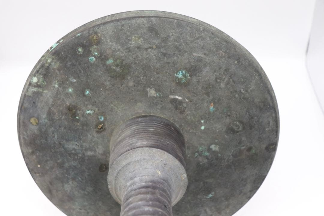 時代　銅製　薄端　花器　茶道具　送料込み250920