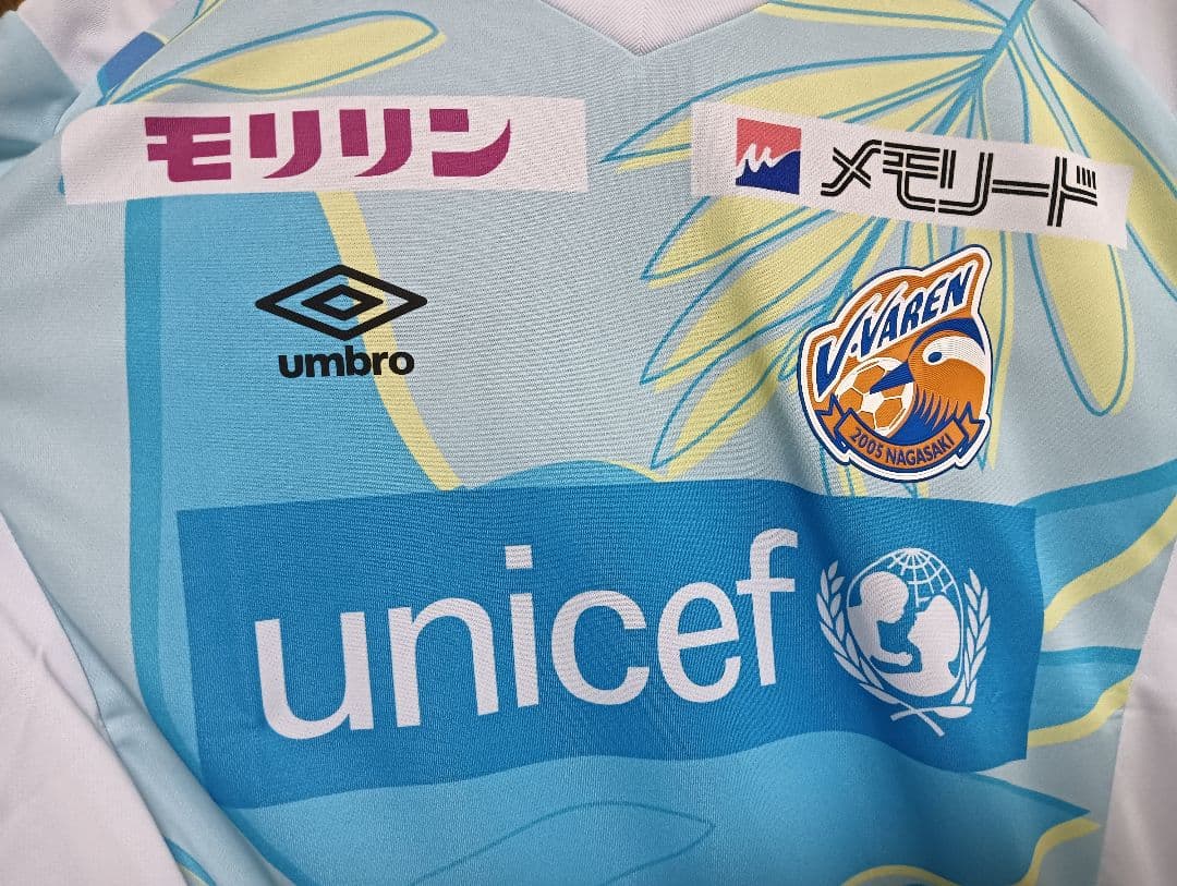 アンブロ V・ファーレン長崎 2021平和祈念 ユニフォーム M-L 紙タグ付き