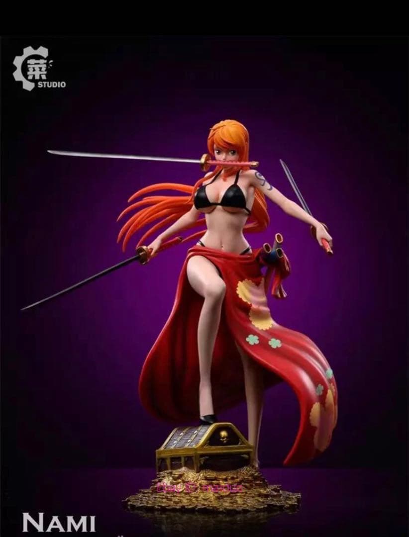Cai-Studioワンピース　三刀流ナミ　レジン完成品