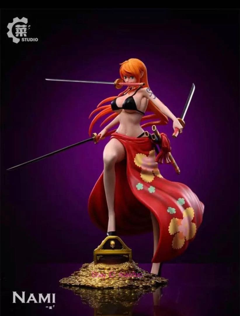 Cai-Studioワンピース　三刀流ナミ　レジン完成品