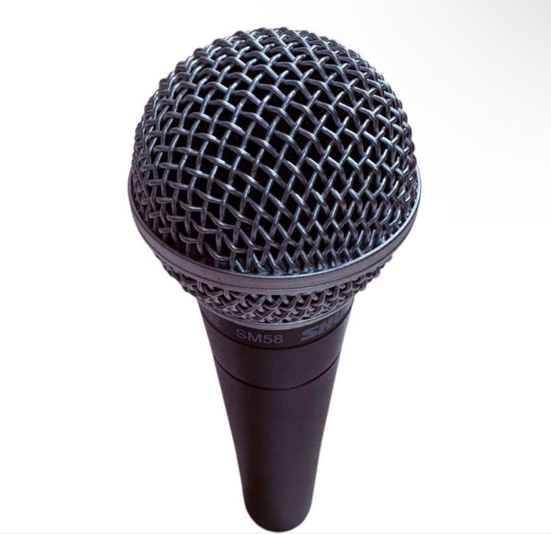 即発送可SHURE SM58 ダイナミックマイク& マイクケーブルXLRケーブル