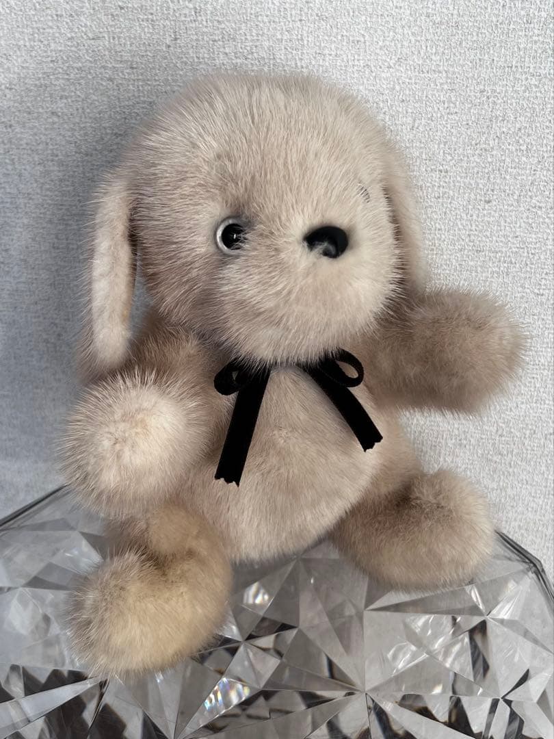 作家様　高級ミンク　犬　テディベア　ぬいぐるみ　ミンク100%