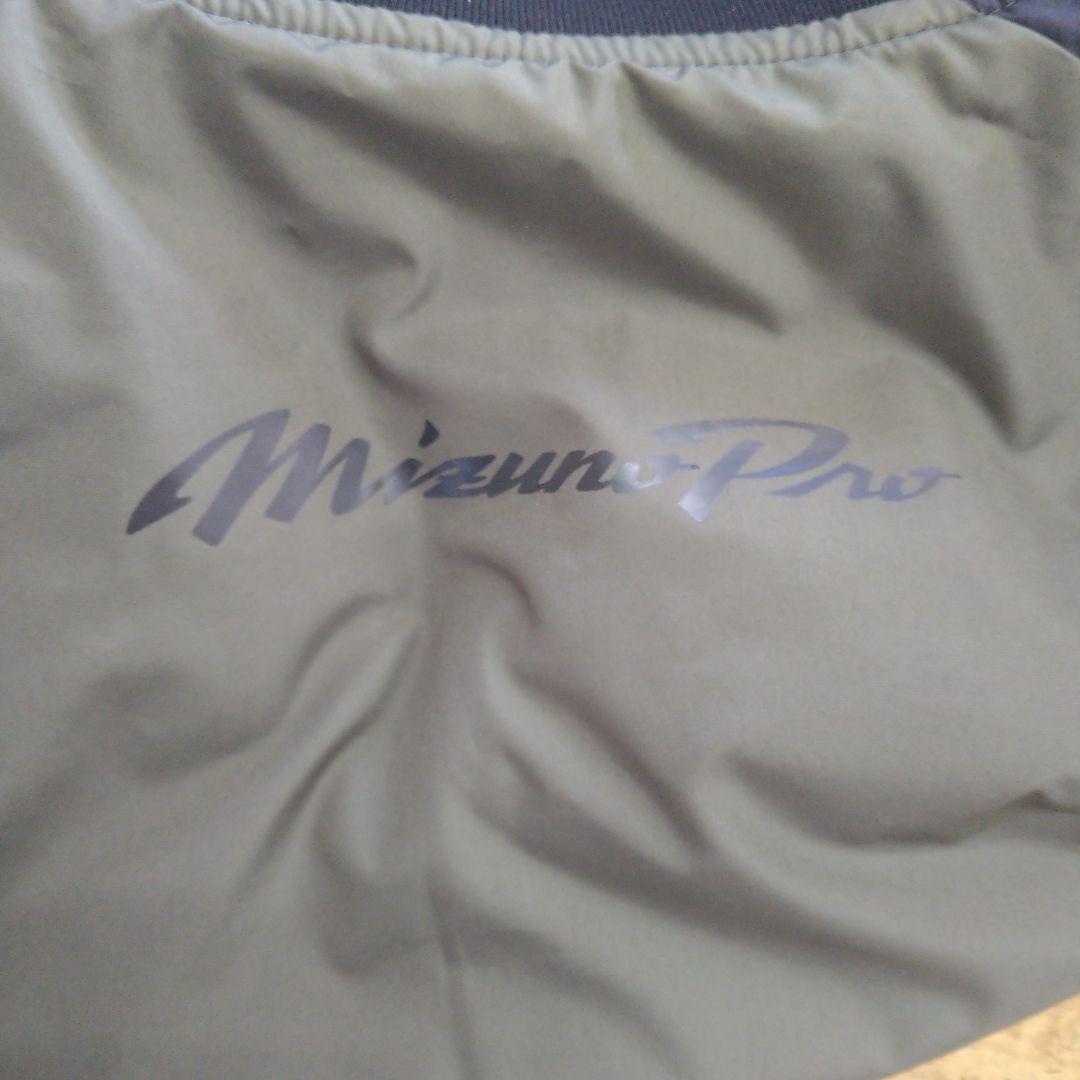 MizunoPro グラウンドコート　リバーシブル　黒、 オリーブグリーン