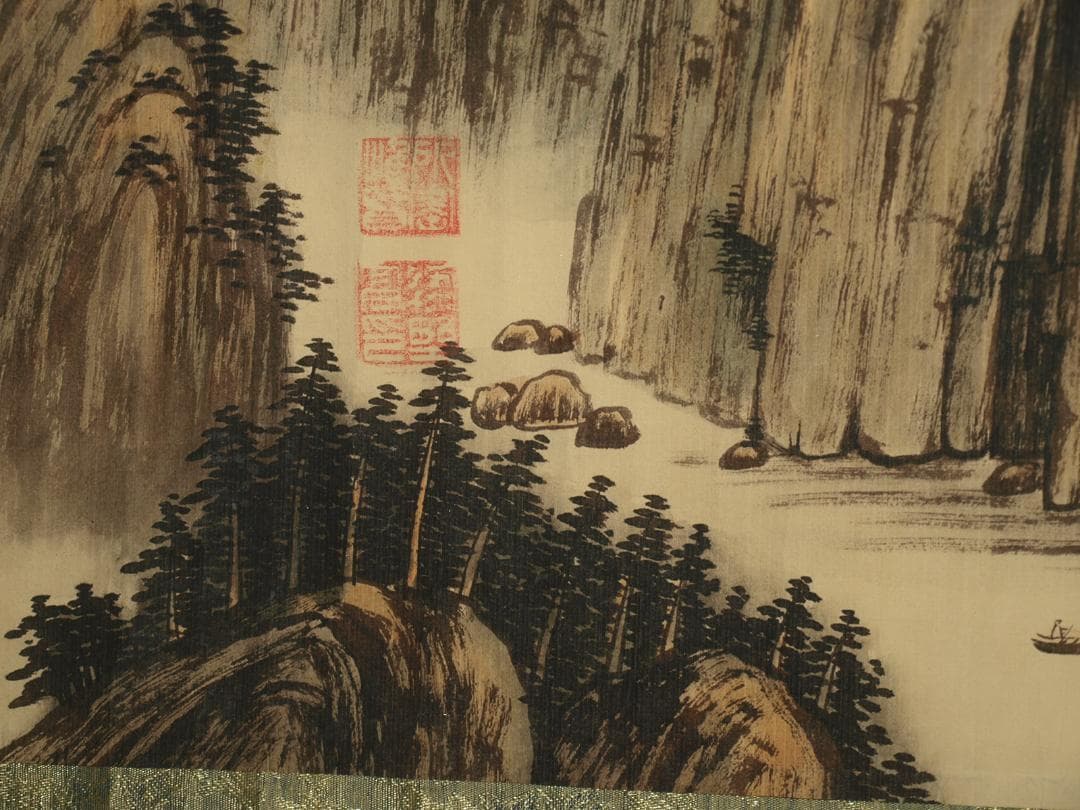 中国宋時代の掛軸　激安骨董品　肉筆保証　博物館保管品 BD429A11-7