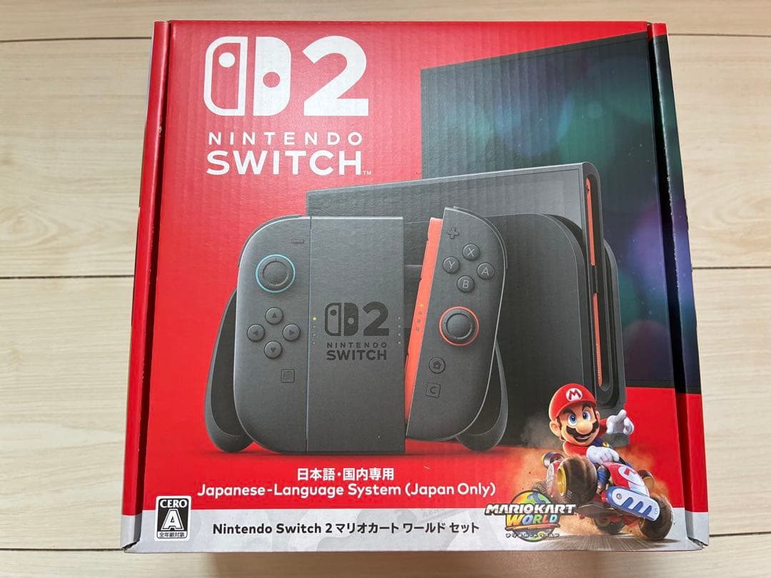 Nintendo Switch 2本体マリオカートワールドセットとプロコン