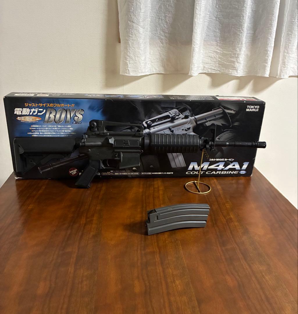 美品　東京マルイ　カスタム品　M4A1 電動ガン　金属ピニオンギア　初速アップ品