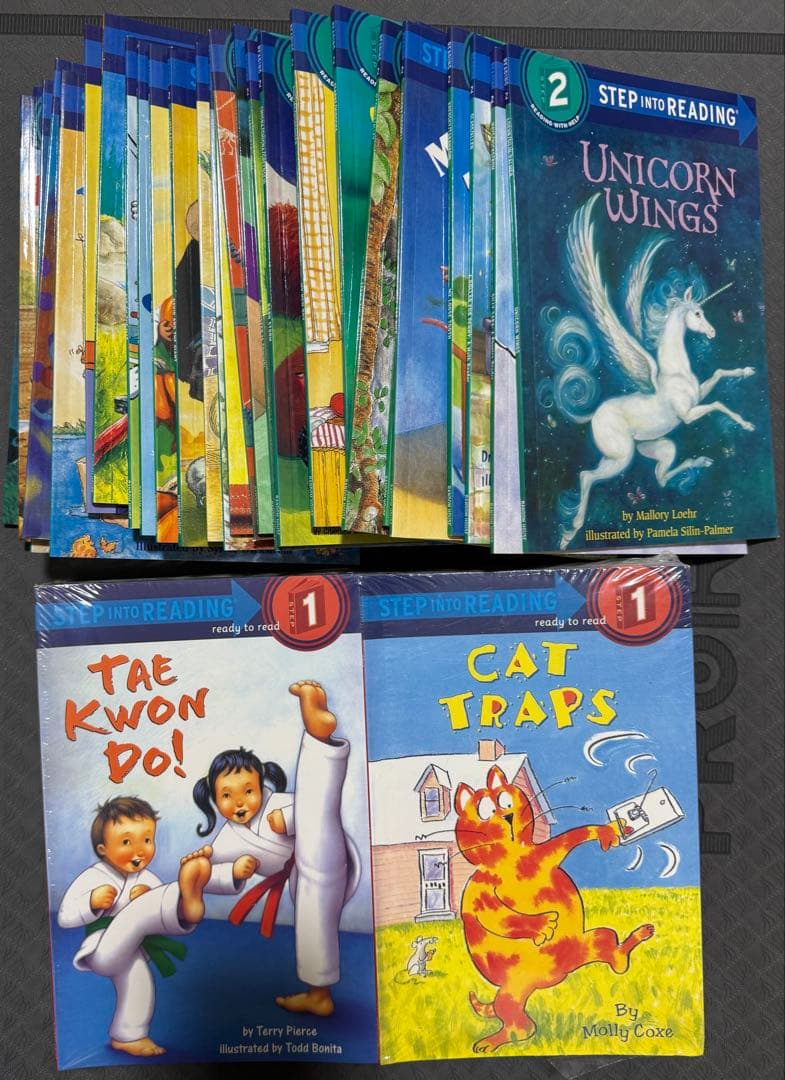 新品60冊2セットStep into Reading絵本レベル1と2英語 多読