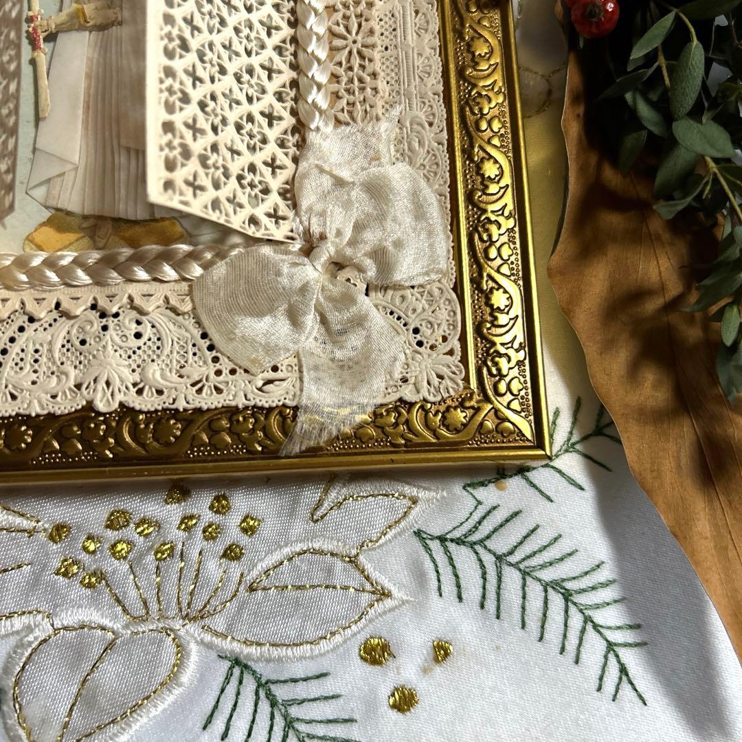 【✨破れなしの美品✨】✳︎フランスアンティーク コミュニオンのカニヴェ✳︎