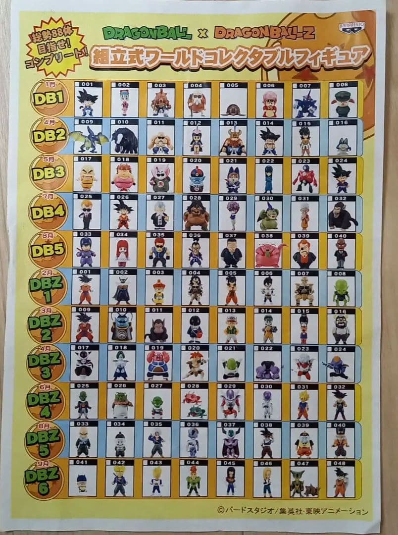 ドラゴンボール　ワールドコレクタブルフィギュア　87体