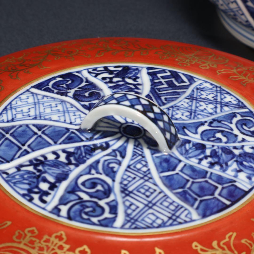 【茶道具】水指　西村徳泉　京焼　金襴手　祥瑞　共箱　6R1637ラ2