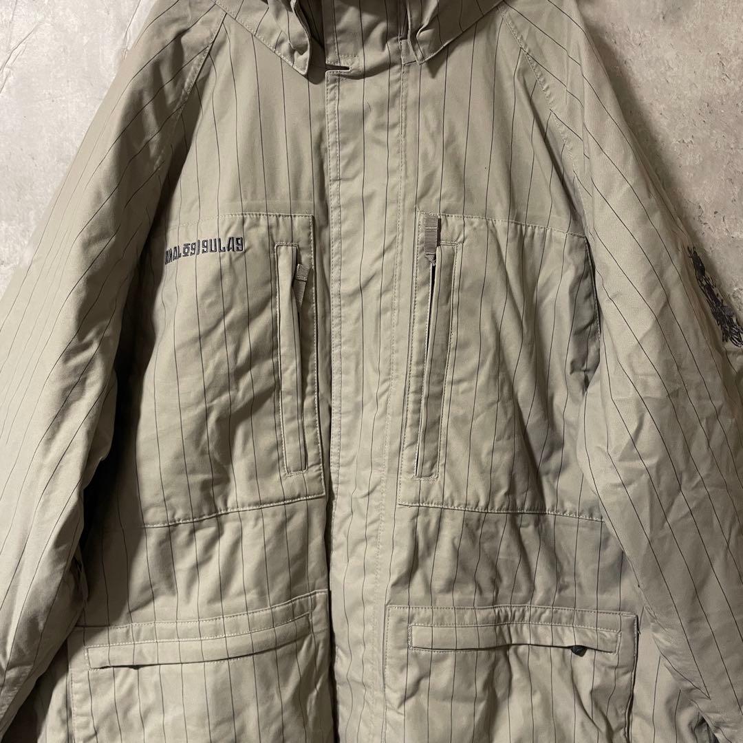 Burtonバートンスキーウェアスノーボードジャケットパーカーフード灰色グレー黒