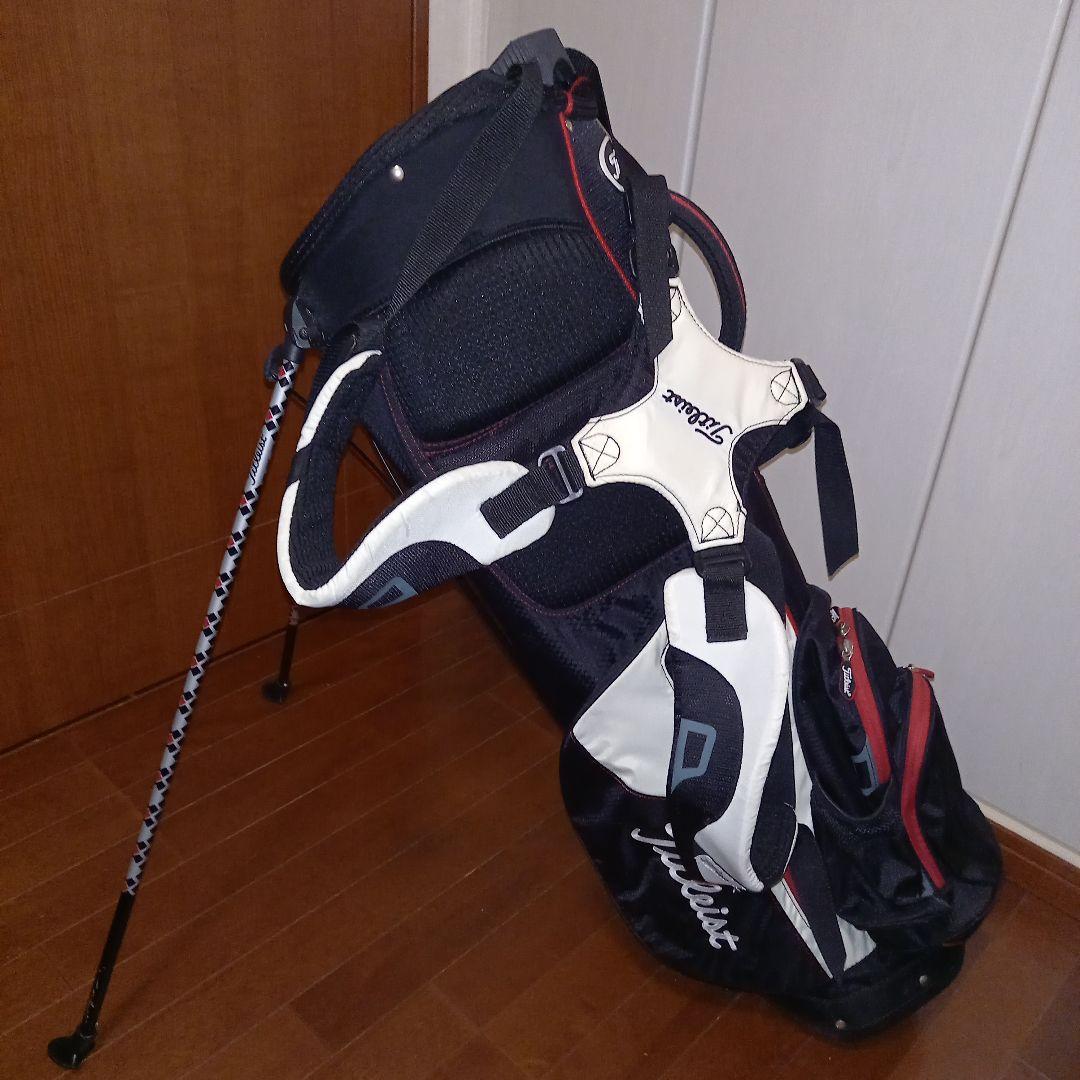 Titleist スタンドゴルフバッグ ブラック/ホワイト/レッド