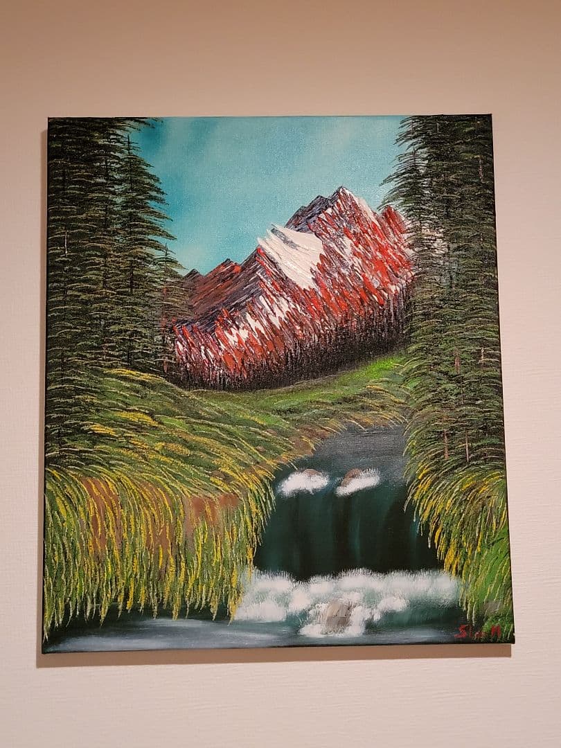 絵画 Spectacular Waterfall