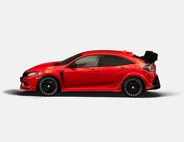 ポップレース　1/18　ホンダ シビック タイプR　レッド　新品