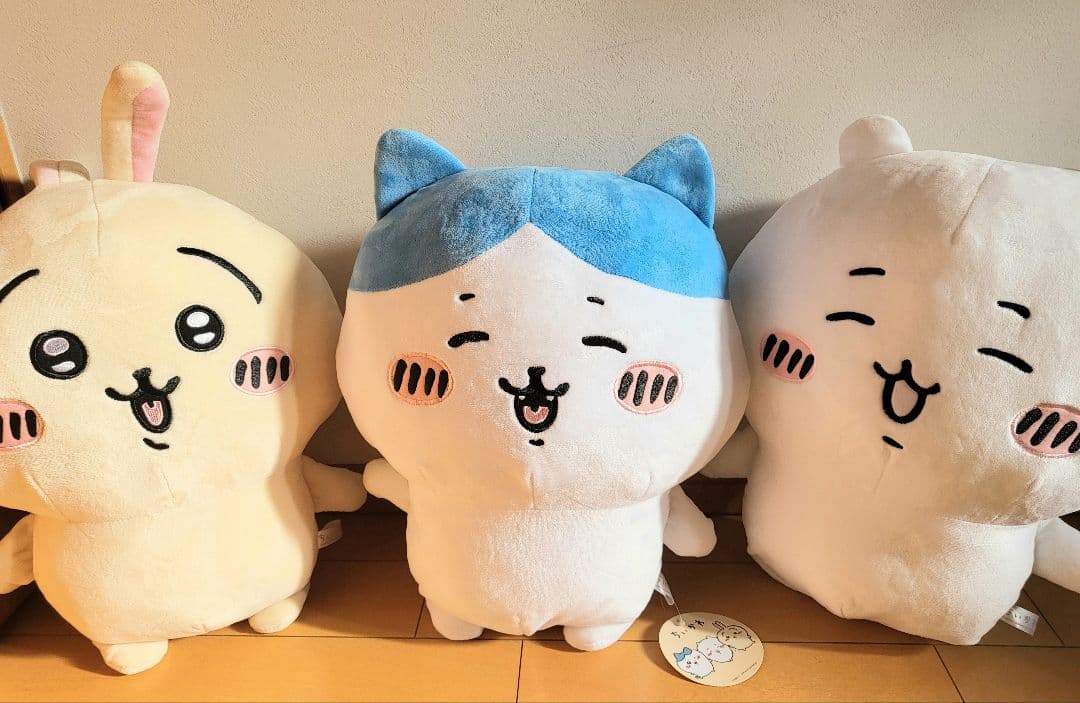 非売品超レア♥ちいかわ 超bigぬいぐるみ ヤハ フ！にこ♥ハチワレ♥うさぎ♥