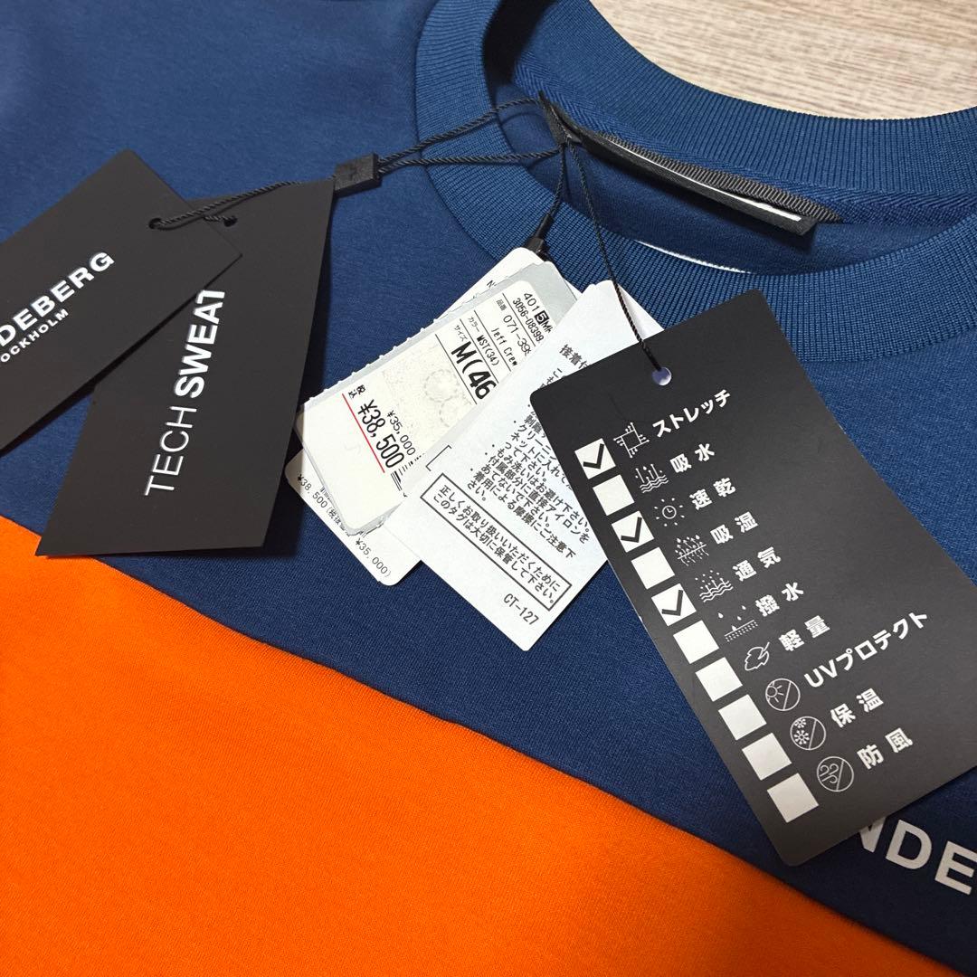 未使用 jリンドバーグ ゴルフ スウェット Jeff Crew Neck M