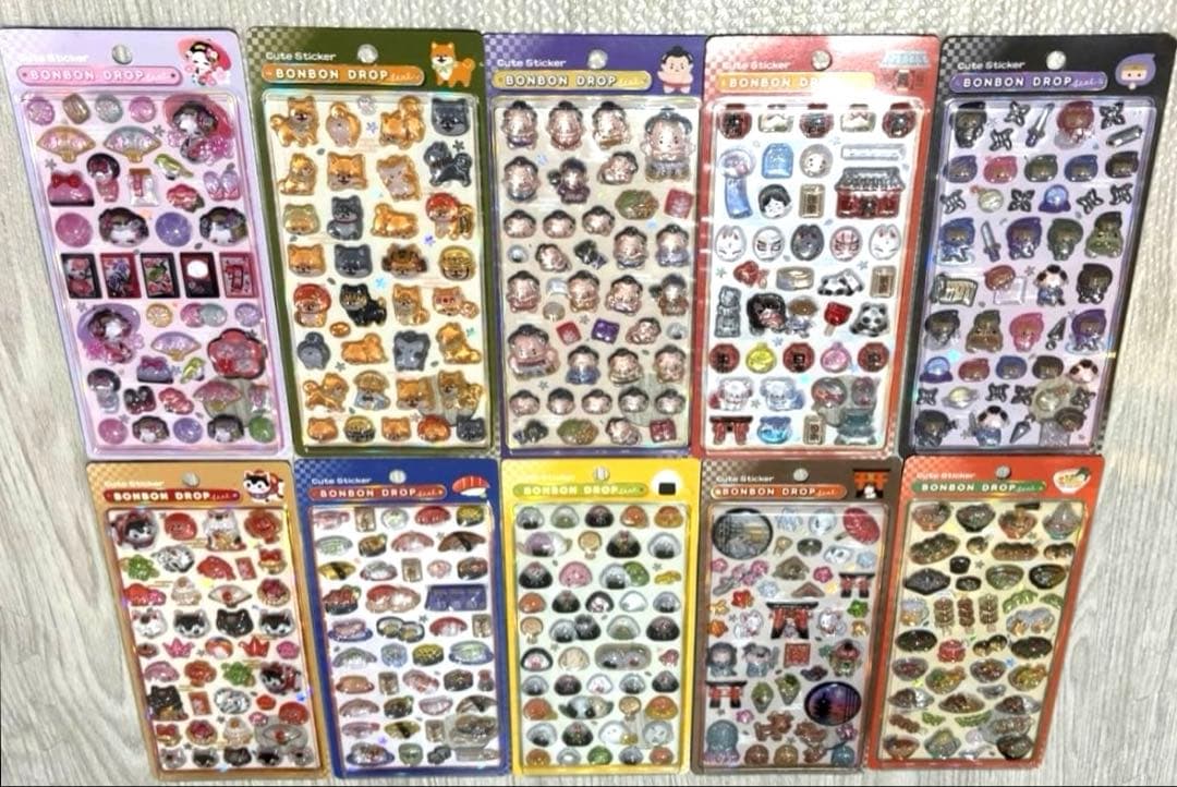 正規品　ボンボンドロップシール　10種類　セット　和柄　即日発送可
