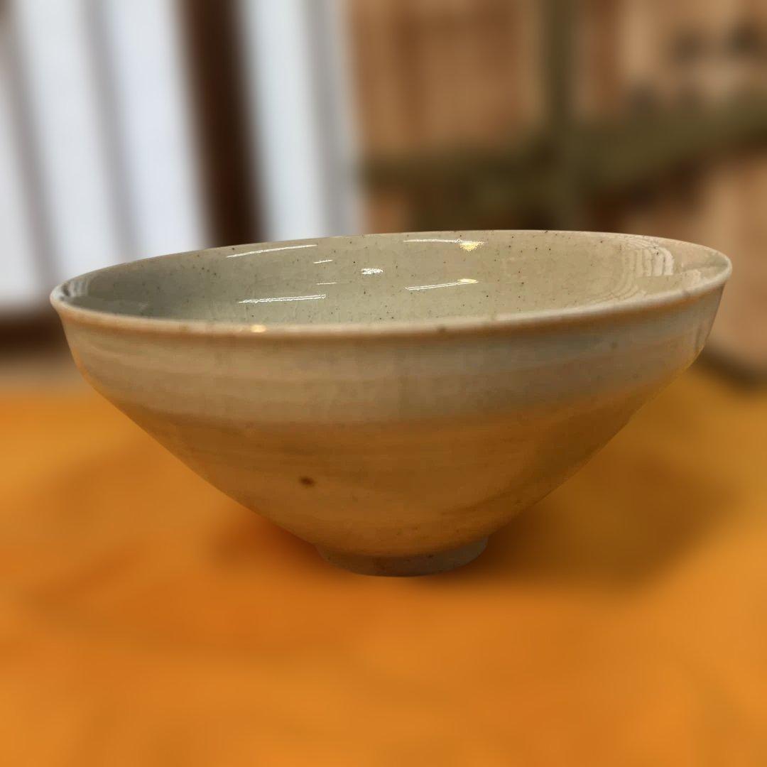 茶道具　白天目茶碗　加藤唐三郎　造　(尾州徳川家御用窯) 共箱　N286TK