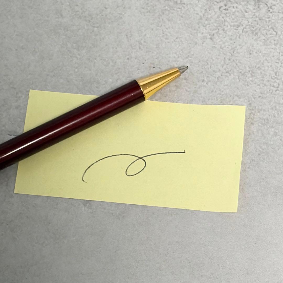 カルティエ サントスドゥカルティエローラーボールペン ボルドー　箱付き