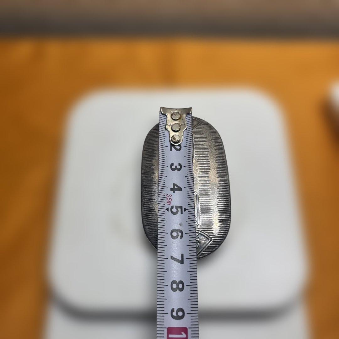 小判型 純銀ようじ入れ 金属工芸 23g
