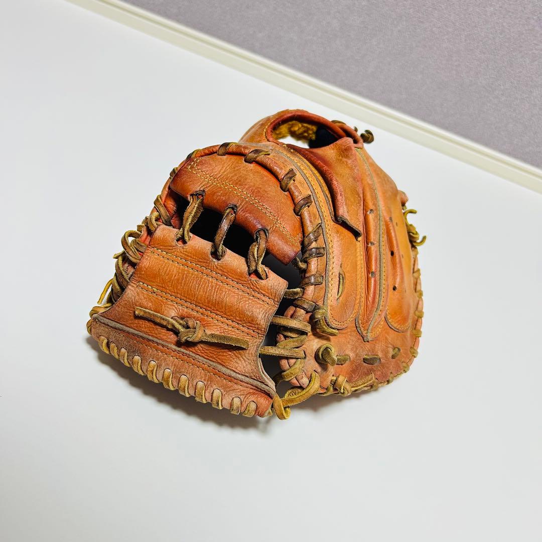 【型超良好】MizunoPro 硬式用 キャッチャーミット オレンジ