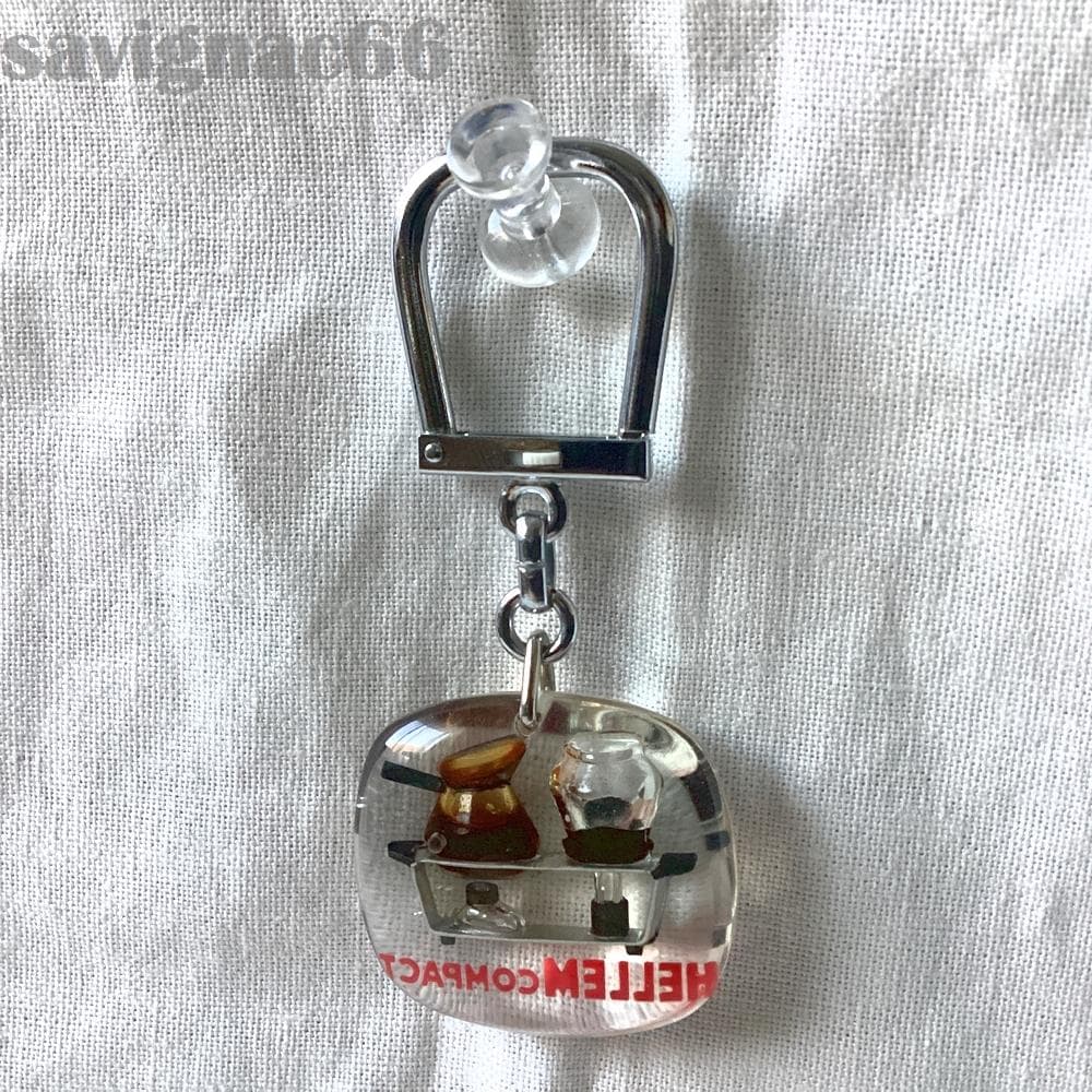 60s フレンチキーホルダー ブルボン HELLEM COMPACT コーヒー