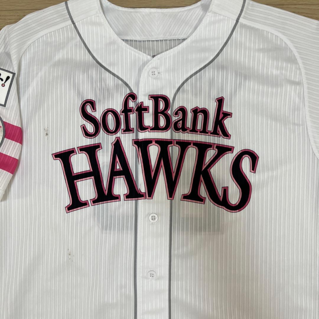 福岡ソフトバンクホークス　吉住　ピンク　鷹ガール　ユニフォーム　実使用