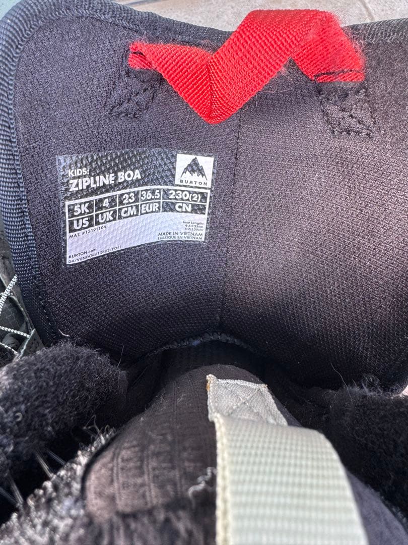 バートン Zipline BOA Kids' スノーボードブーツ 23cm