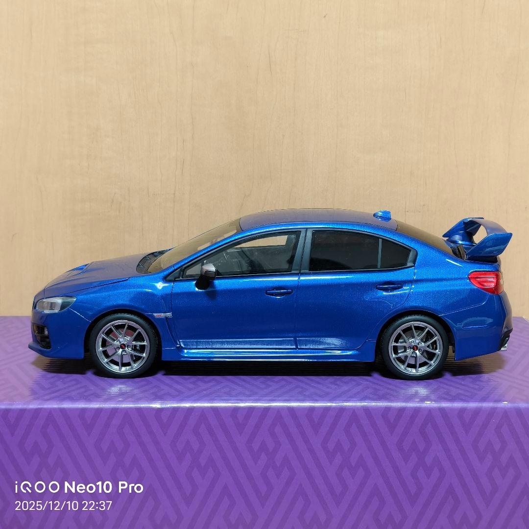 京商 サムライ 前期型 スバル WRX STI 1/18 WRブルー