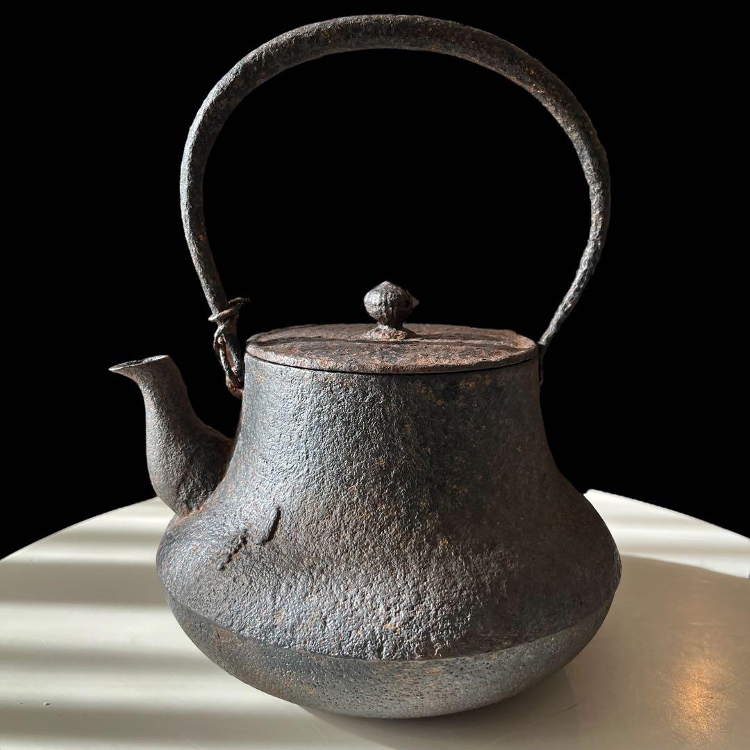 鉄瓶 錆 南部鉄器　天祐堂 茶道具 囲炉裏 炉端 鉄分補給