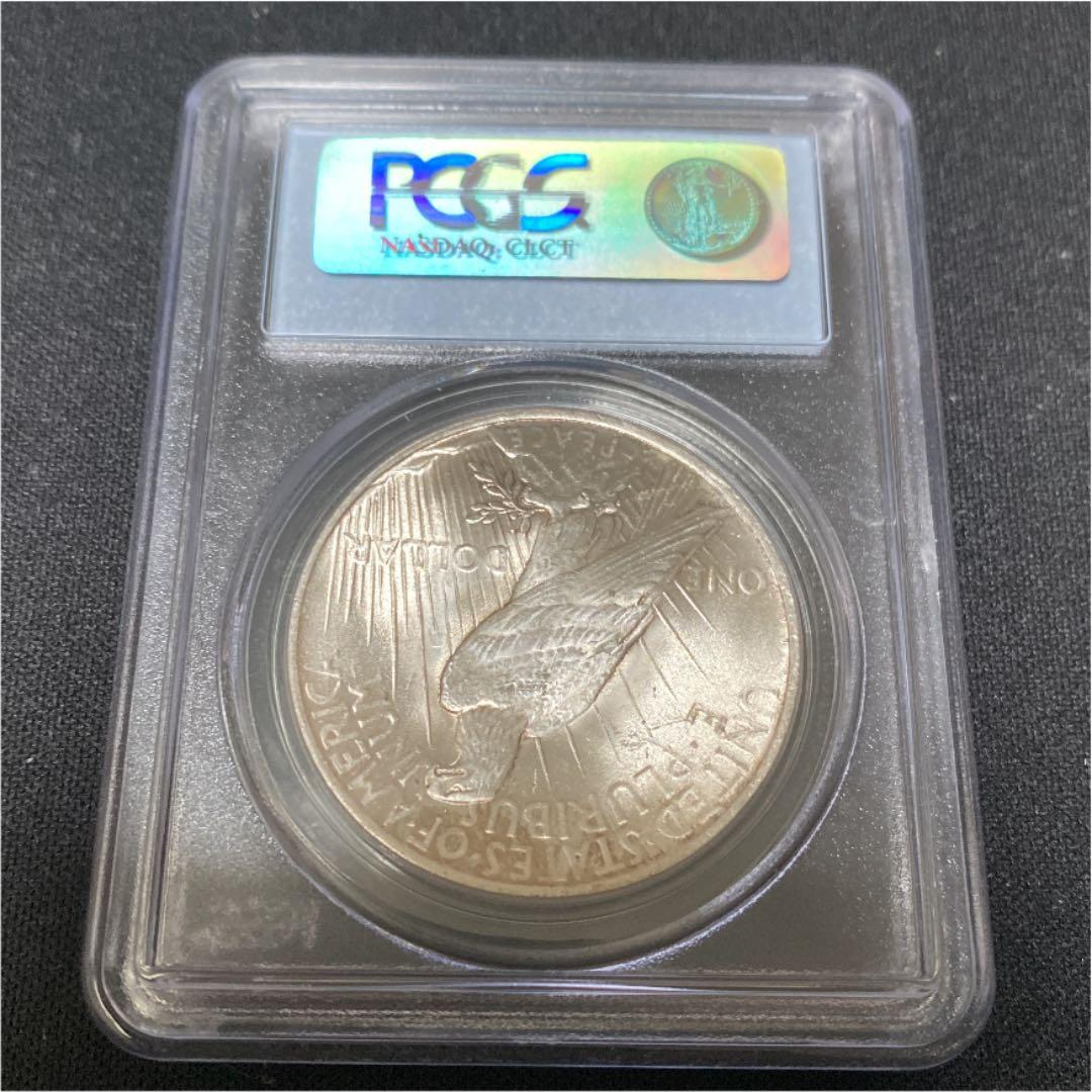 未使用pcgs社MS62アメリカ銀貨