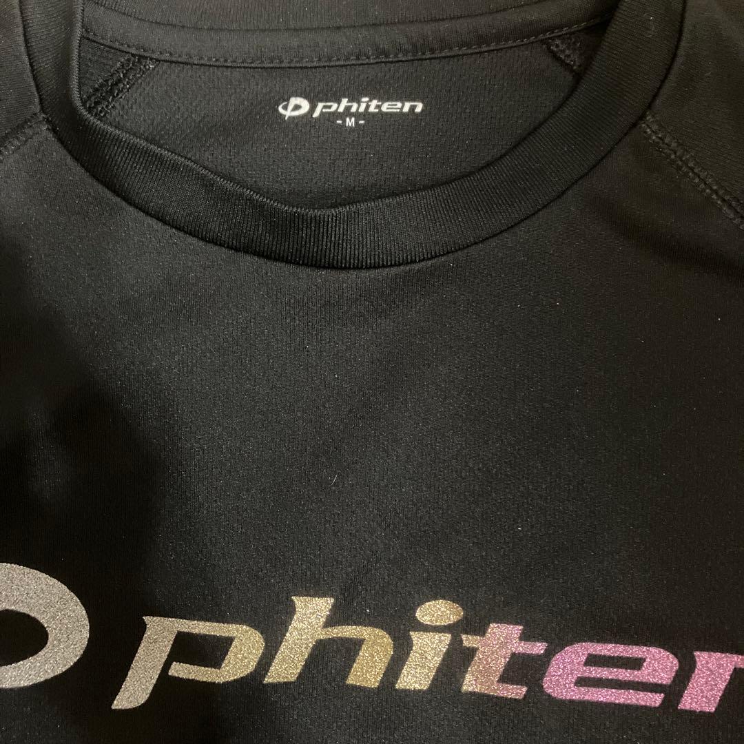phiten Mサイズ 黒 Tシャツ グラデーション　ラメ
