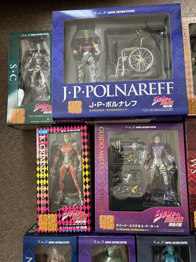 ジョジョの奇妙な冒険 超像可動フィギュア　セット 8体(限定パーツ付)