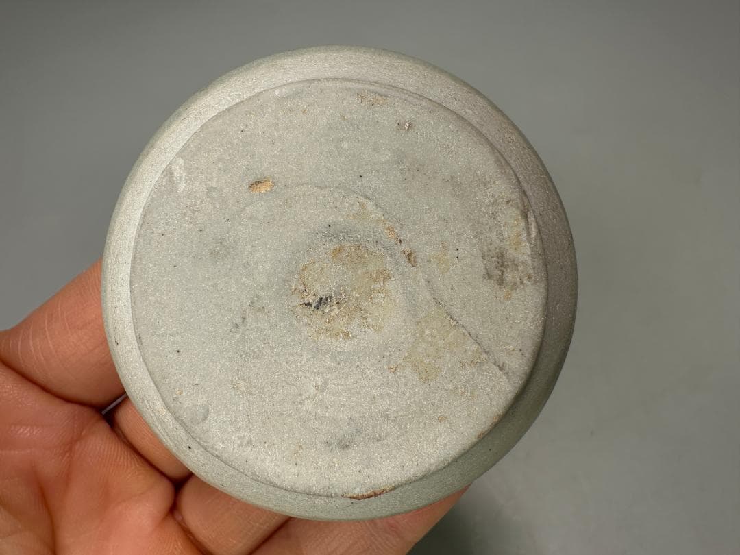 香道具　白磁　染付香合　蓋物