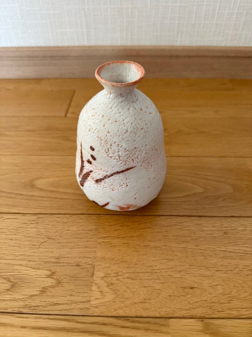 荘山釜　志野焼　花入