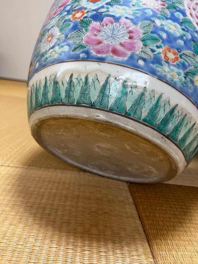最終値下げ 色絵　伊万里十錦手あぶり火鉢