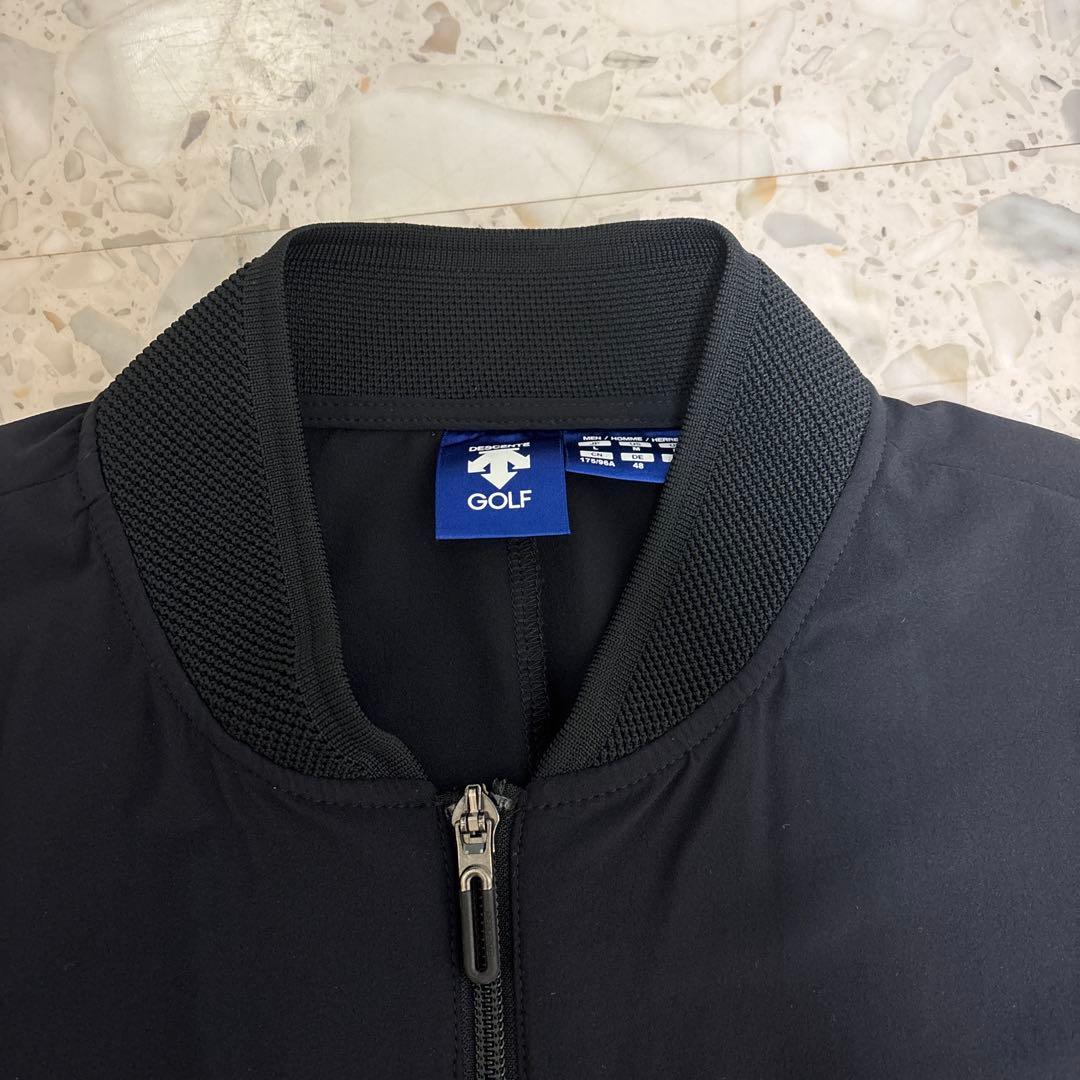 【定価3，3万円】美品DESCENTE GOLF／軽量ジップアップジャケット黒L