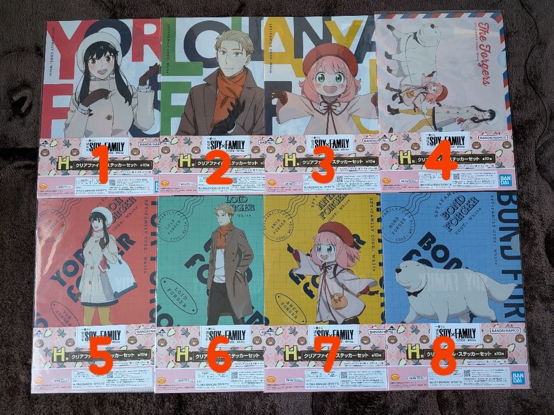 SPY×FAMILY スパイファミリー　クリアファイルセット 54枚　バラ売り可
