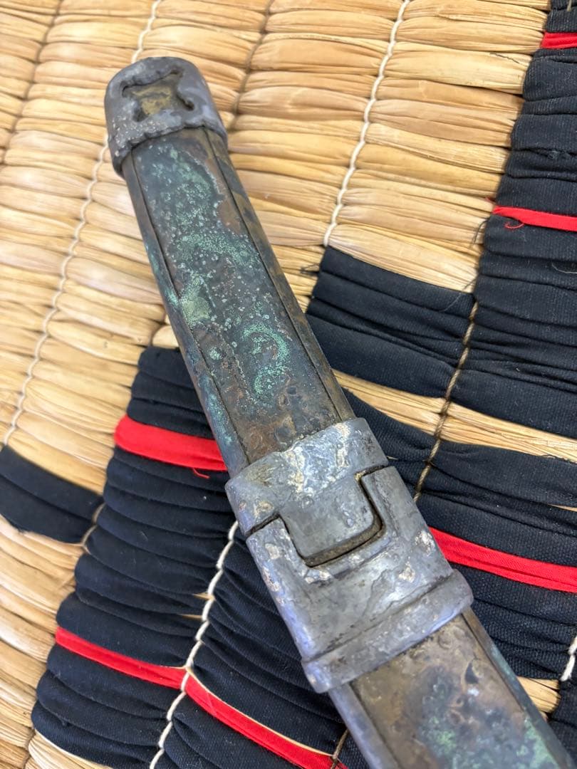 アイヌ　覆輪腰刀拵　タクネピコロ　エムシポ　拵　腰刀　刀装具　短刀拵